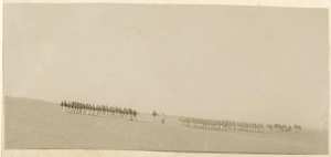 Revue pour remettre la croix de chevalier au Maréchal des logis Joly. Timimoun 1902 (Photo rare)