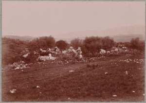 Hammam-Meskoutine. Ruines d'un établissement thermal du temps des Romains (Photo rare)