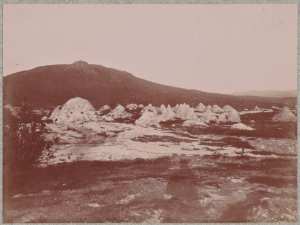 Hammam-Meskoutine. Les cônes (Photo rare)