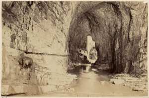 Constantine. Gorges du Rhummel. La Grande Voûte (Photo rare)
