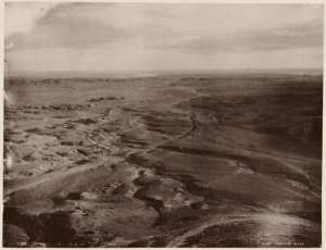 Le désert pris au col de Sfa (Photo rare)