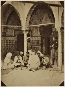 Chefs arabes et officiers du bureau arabe (Photo rare)