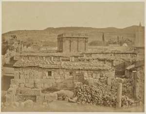 Ancien temple de Minerve pris du fort (Photo rare)