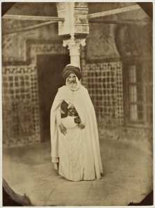 Bou Aziz ben Gana, Cheik-El-Arab (le serpent du desert), oasis du Vieux-Biskra (Photo rare)