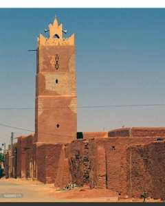 صوره قديمه لمسجد انس بن مالك بمدينة تيميمون