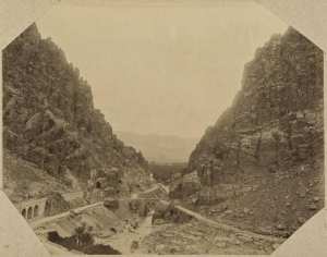 El Kantara. Vue d'amont (Photo rare)