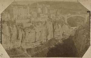 Constantine. Le ravin du Rhummel (Photo rare)