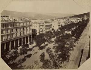 Bône. Perpective du Cours national (Photo rare)