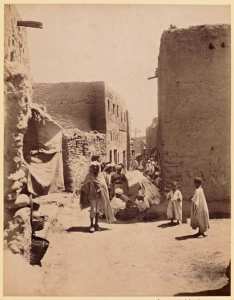 Une rue de Sidi-Okba  (Photo rare)