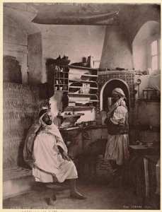 Café kabyle à Alger (Photo rare)