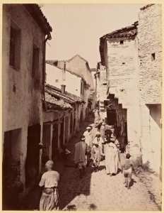 Constantine.  La rue des Galettes (Photo rare)