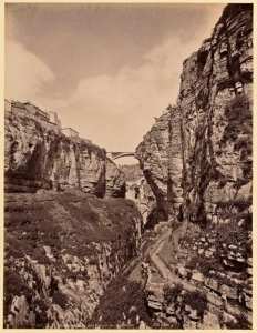 Constantine. Les gorges du Rhummel (Photo rare)