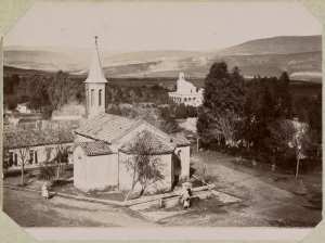Algérie. [Une église et une mosquée] (Photo rare)