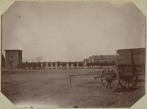 Le 2ème [bataillon de] zouaves au camp d'El Aricha (Photo rare)