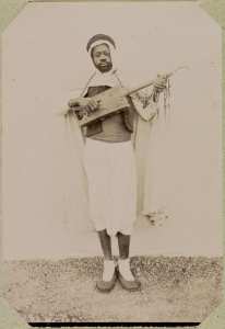 Algérie. Nègre chaouch du bureau arabe d'El Aricha (Photo rare)