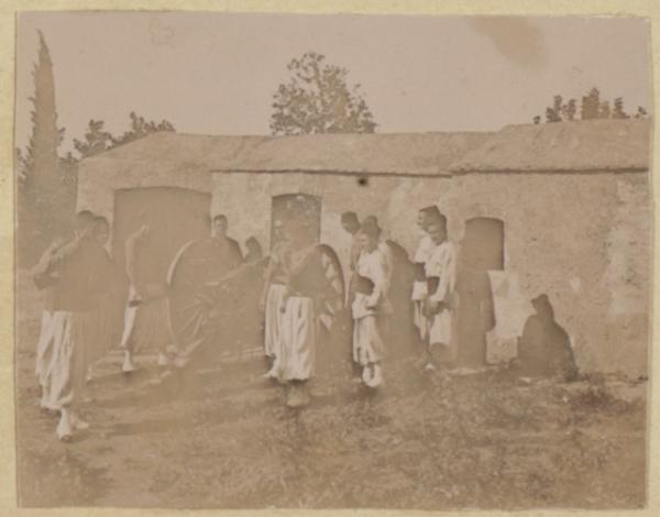 [Canon et artilleurs] (Photo rare)