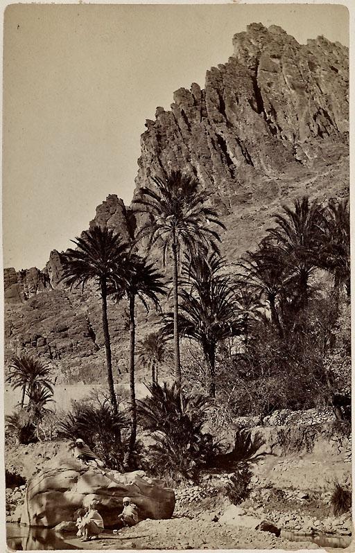 Intérieur de la gorge d'El Kantara (Photo rare)