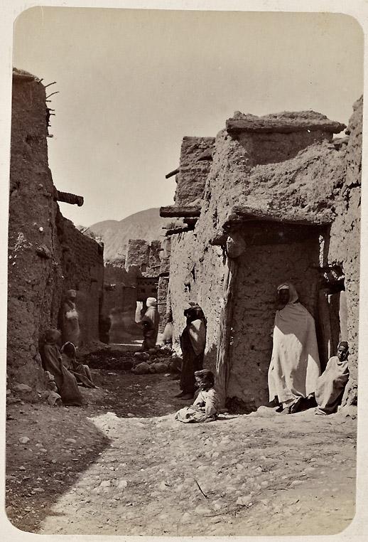 Oasis d'El Kantara. Une rue (Photo rare)