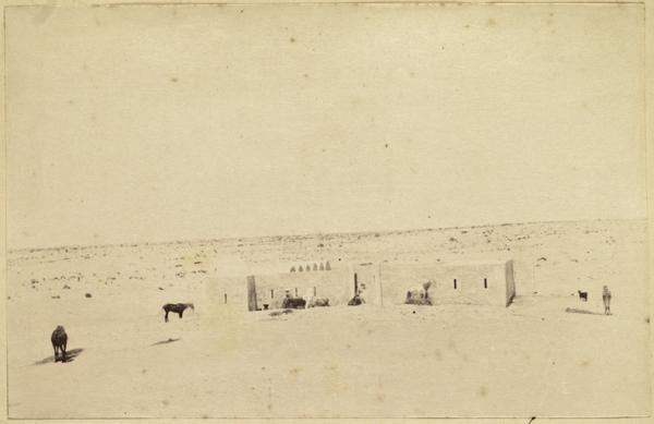 Route de Touggourt à El Oued (Abri de Mouïat Ferjane) (Photo rare)