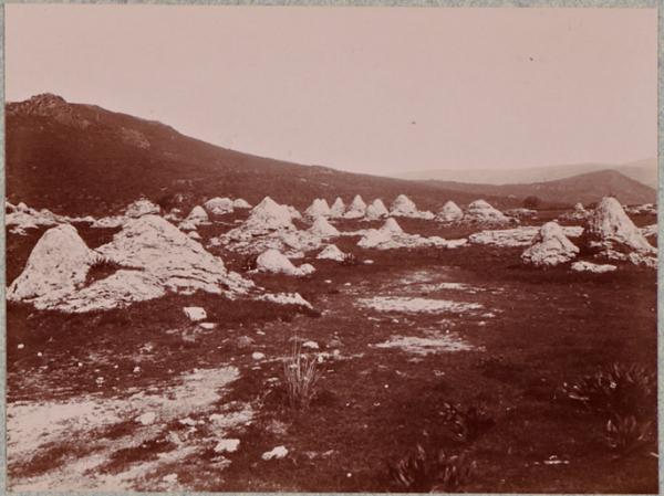 Hammam-Meskoutine. Les cônes (Photo rare)