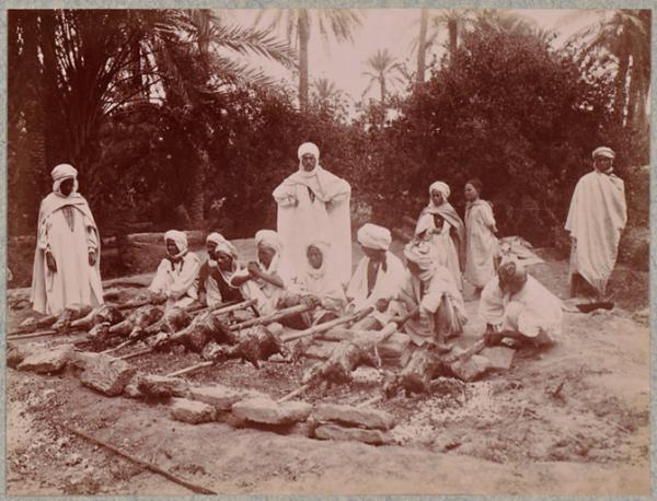 Sidi-Okba. Le méchoui (Photo rare)