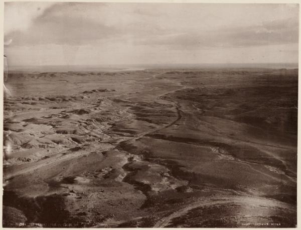 Le désert pris au col de Sfa (Photo rare)