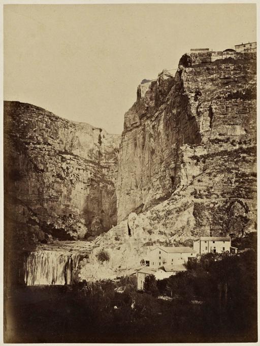 La cascade et le moulin Lavy, Constantine (Photo rare)