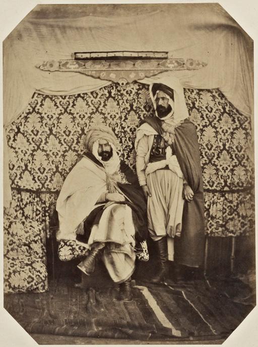 Lakdar ben Mérad, Kaïd du Guerfa, Ali ben Mohamed Kaïd de Guelma (cercle de Guelma) (Photo rare)