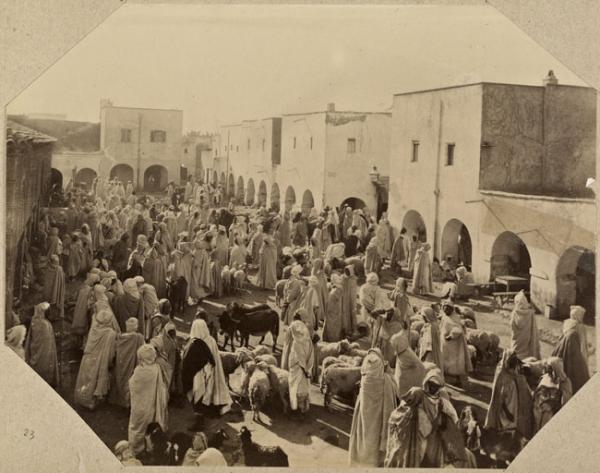 Le marché de Biskra (Photo rare)