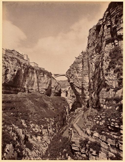 Constantine. Les gorges du Rhummel (Photo rare)