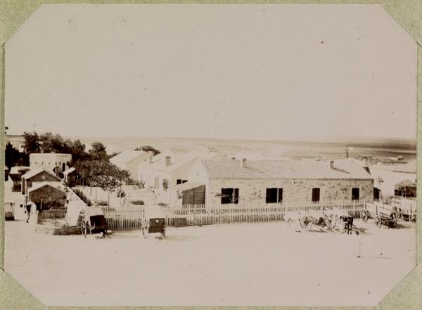 Algérie. El Aricha. L'hôpital militaire vu du camp (Photo rare)