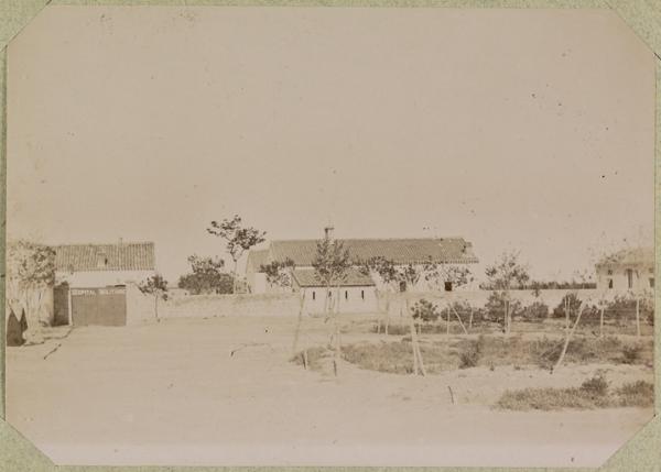 Algérie. El Aricha. Hôpital militaire vu du village (Photo rare)