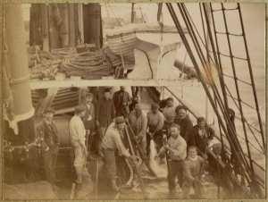 A bord de la ville de Madrid (Photo rare)