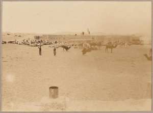 [Bordj d'El Goléa] [Point final de la colonne du Tidikelt du commandant d'Eu : séjour du 14 au 17 mai 1900?] (Photo rare)