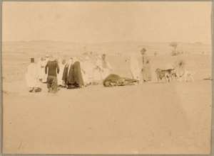 Enterrement de l'âne du détachement. [A] Inifel. (Photo rare)