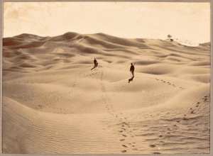 Dans l'Erg [dune] (Photo rare)