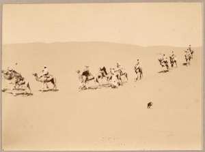 [Un convoi militaire : mission Flammand-Pein?] (Photo rare)