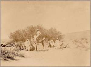 Pied à terre [Officier méhariste] (Photo rare)