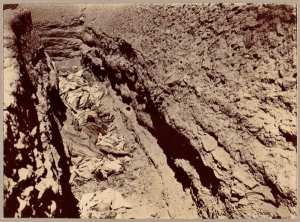 [Cadavres des défenseurs de la Casbah d'In-Rhar après le combat du 19 mars 1900] (Photo rare)