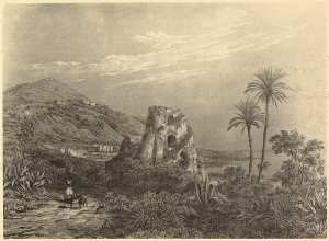 [Alger]. Bab-el-Oued, Faubourg  Bouzaréa (Sidi-ben-Nour). Jardin du Dey (Hôpital). Four à chaux [...]. Pointe de la Consolation et Fort des Anglais (ainsi nommé d'après Otth, parce que le Dey y signa la capitulation d'Alger après le bombardement d'Alger e (Photo rare)