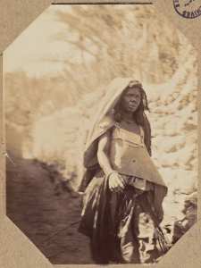 Béni-Abbès 1902. Femme indigène (Photo rare)