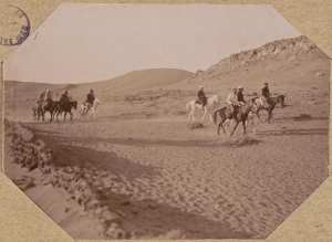 Béni-Abbès. Arrivée du courrier (Photo rare)