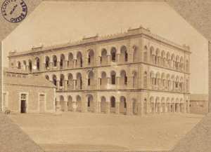 Aïn-Sefra. 1901. La caserne dite  de la compagnie montée  (Photo rare)