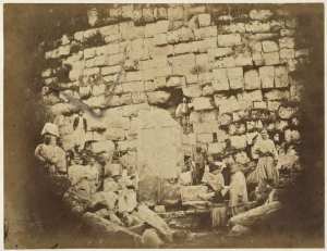 Partie nord du tombeau de la chrétienne (Photo rare)