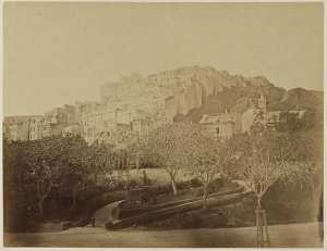 Mosquée Sidi-Abd-el-Rahman et remparts d'Alger (vue prise de la route) (Photo rare)