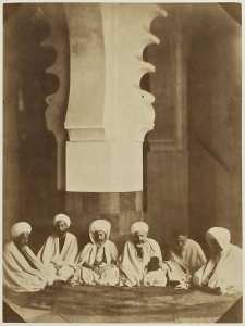 Imans [imams] de la grande mosquée (Alger) (Photo rare)