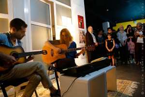 Animation musicale par les jeunes de l'Association Culturelle  La Grande Maison  à Tlemcen