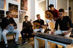 Tlemcen : jeunes musiciens de l'Association Culturelle  La Grande Maison