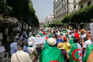 Un mode fou empruntant la Rue Didouche Mourad d'Alger un 20è Hirak coincidant avec l'indépendance du pays