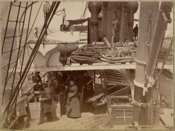 A bord de la ville de Madrid (Photo rare)